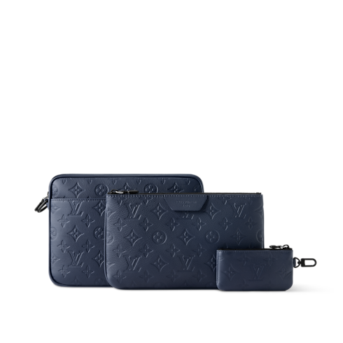 Trio Messenger Monogram Shadow Leather in Bags and Small Leather Goods's Men Bags Newness collections by Louis Vuitton (Product zoom)