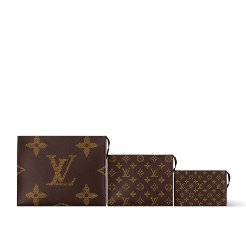Trio Toilet Pouch Other Monogram Canvas in Men's Travel Travel Accessories collections by Louis Vuitton (Product zoom)