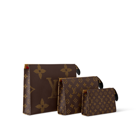 Trio Toilet Pouch Other Monogram Canvas in Men's Travel Travel Accessories collections by Louis Vuitton (Product zoom)