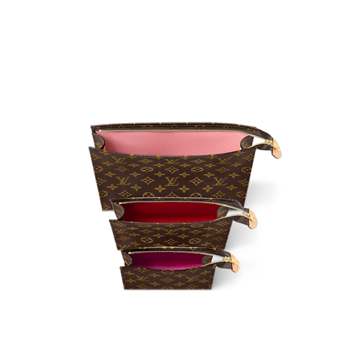 Trio Toilet Pouch Monogram in Women's Wallets and Small Leather Goods Cosmetic Pouch Bag for Women collections by Louis Vuitton (Product zoom)