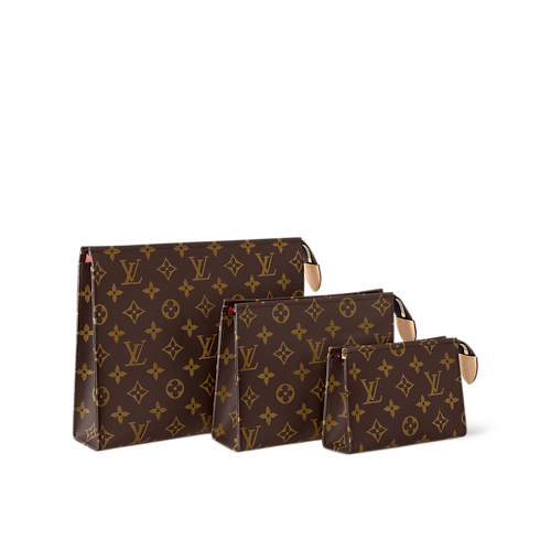 Trio Toilet Pouch Monogram in Women's Wallets and Small Leather Goods Cosmetic Pouch Bag for Women collections by Louis Vuitton (Product zoom)