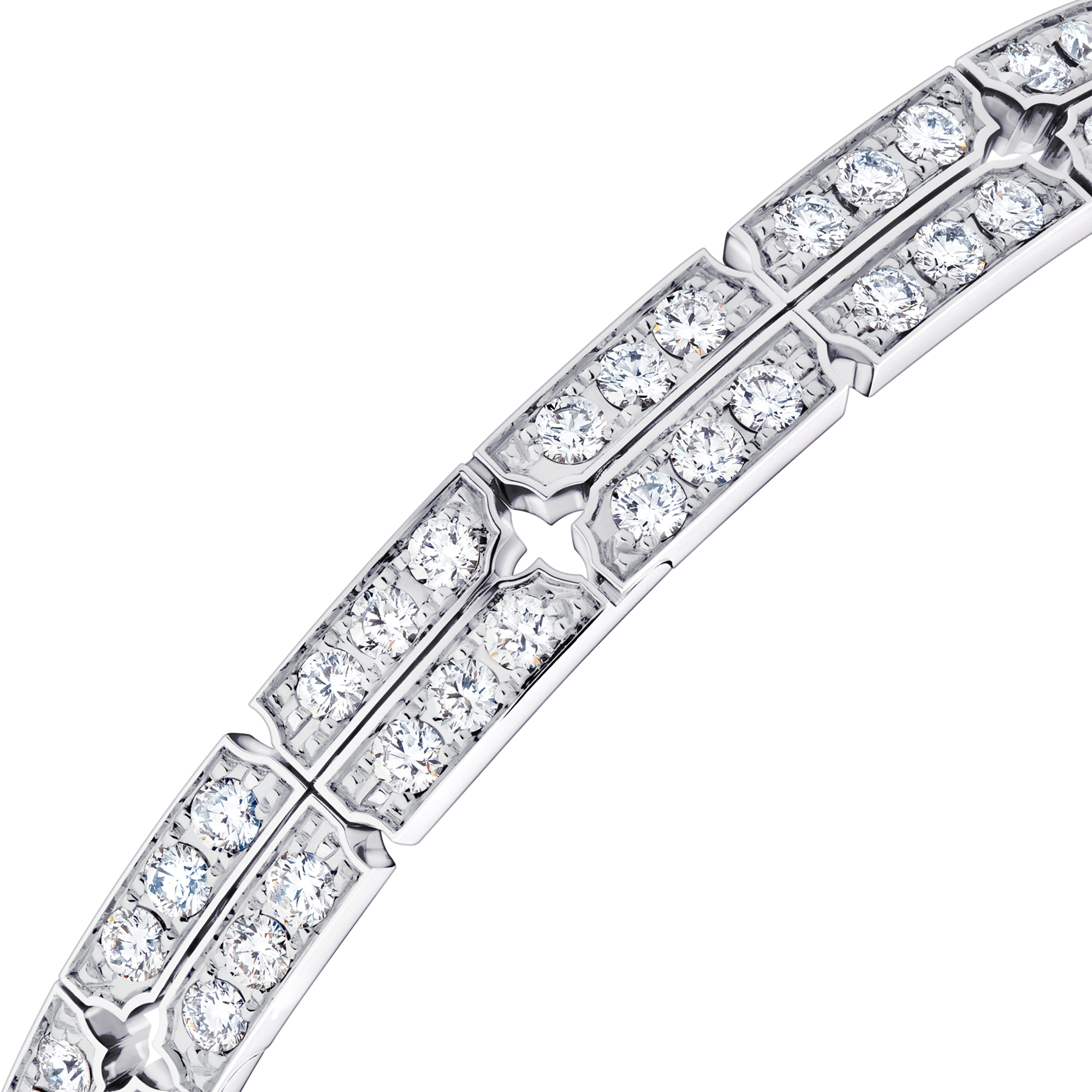 Tumbler Bracelet, White Gold and Diamonds  in Jewellery