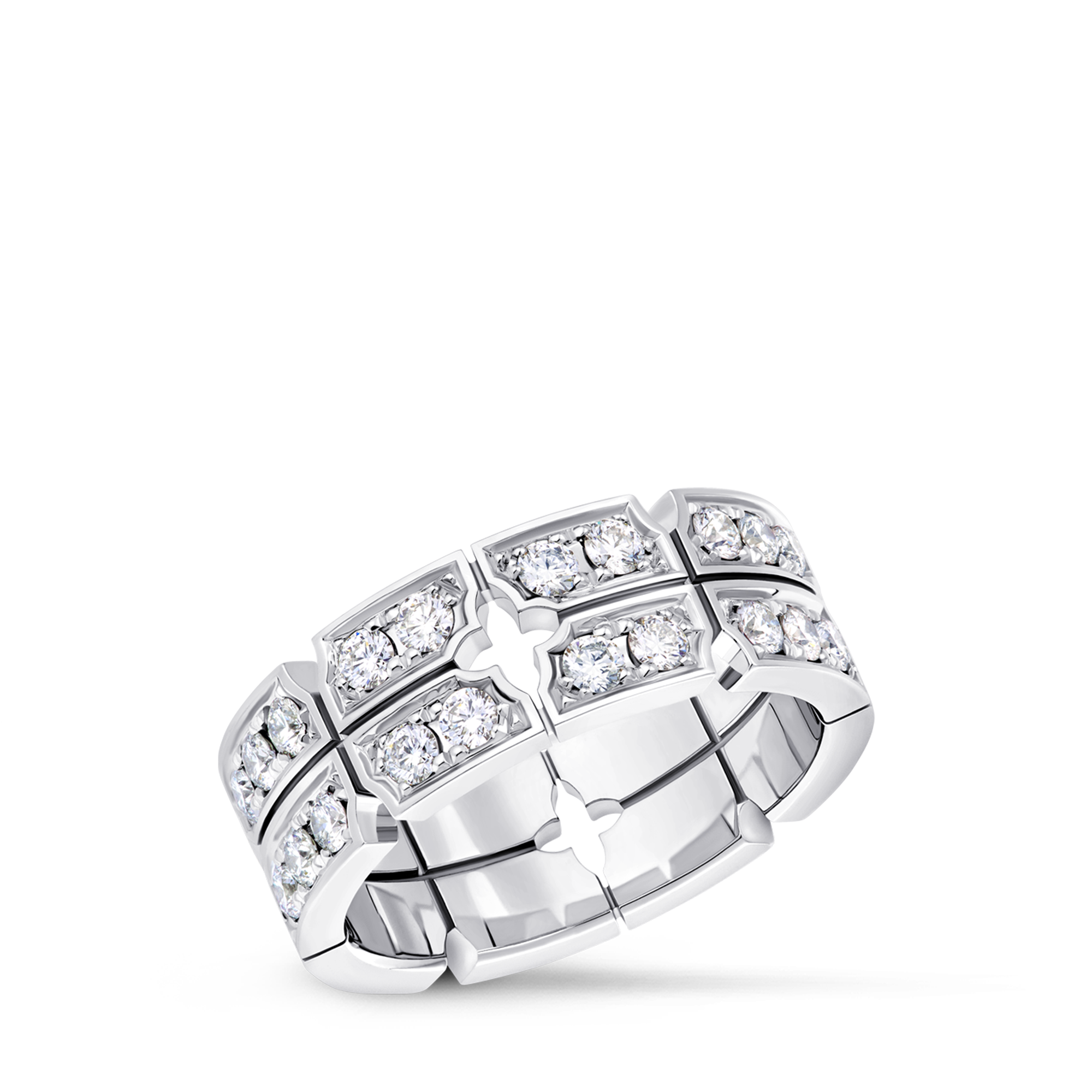 Tumbler Ring, White Gold and Diamonds  in Jewellery