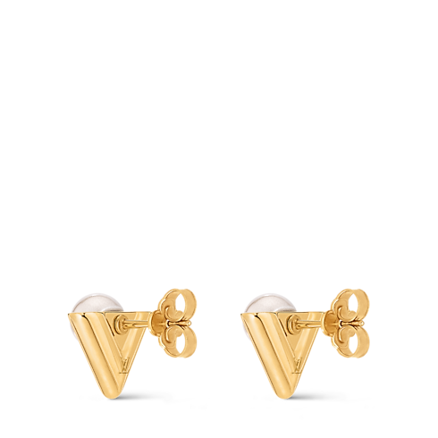 V For Vuitton Pearl And Metal Earrings . in Women's Fashion Jewellery Designer Fashion Jewellery collections by Louis Vuitton (Product zoom)