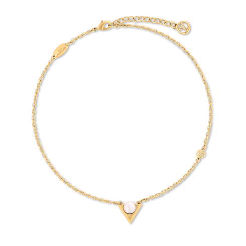 V For Vuitton Pearl And Metal Necklace . in Women's Fashion Jewellery Designer Fashion Jewellery collections by Louis Vuitton (Product zoom)