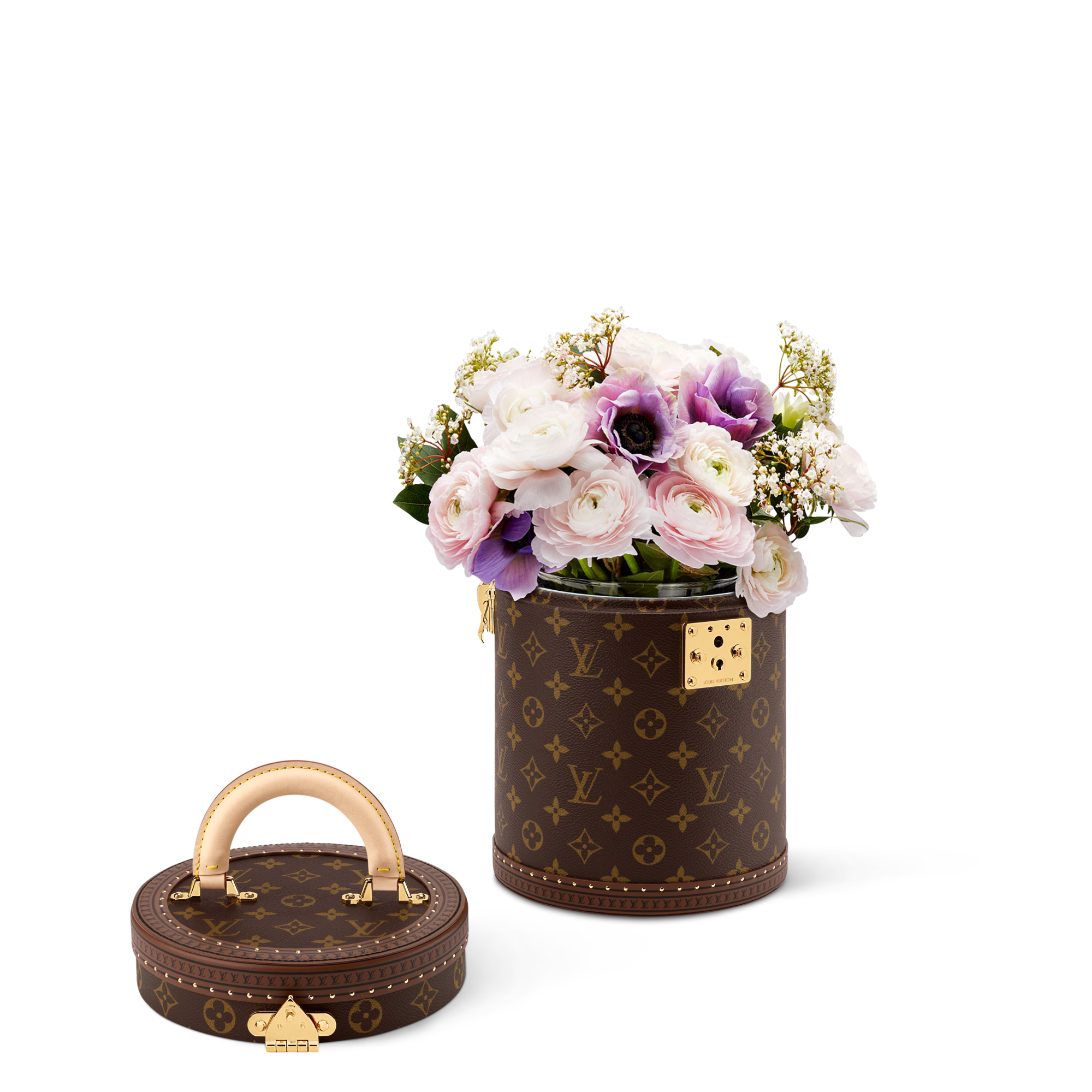 Vase Cannes Monogram in Trunks, Travel and Home