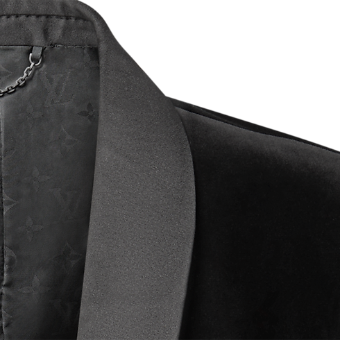 Velvet Single-Breasted Tuxedo Jacket in Men's New In Men } collections by Louis Vuitton (Product zoom)