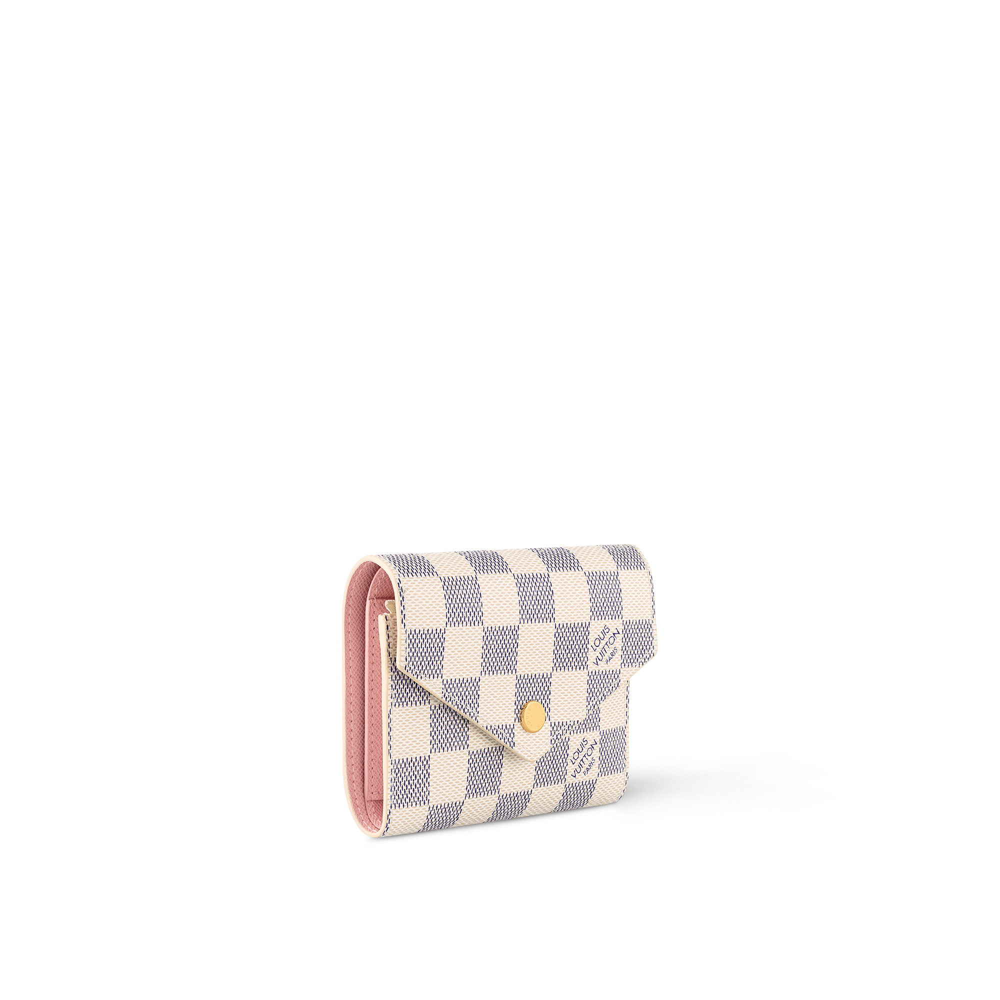 Victorine Wallet Damier Azur Canvas in Women
