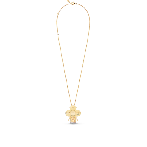 Vivienne Orange Lion Dance Pendant, Yellow Gold, White Gold, Lacquer, Diamonds & Colored Stones in Jewellery's Categories Necklaces and Pendants collections by Louis Vuitton (Product zoom)