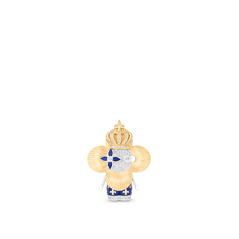 Vivienne Royal Pendant, Yellow Gold, White Gold, Lacquer & Diamonds in Jewellery's Categories All Fine Jewellery collections by Louis Vuitton (Product zoom)