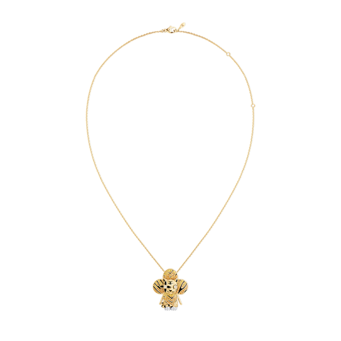Vivienne Tiger Pendant, Yellow Gold, White Gold, Lacquer, Diamonds & Colored Gemstones in Jewellery's Categories Necklaces and Pendants collections by Louis Vuitton (Product zoom)