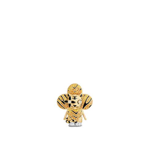 Vivienne Tiger Pendant, Yellow Gold, White Gold, Lacquer, Diamonds & Colored Gemstones in Jewellery's Categories Necklaces and Pendants collections by Louis Vuitton (Product zoom)