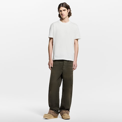 Waxed Denim Pants With Signature Turn-Ups in Men's Ready-to-Wear Denim collections by Louis Vuitton (Product zoom)