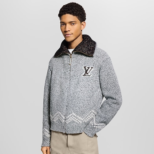 Zippered Knitted Blouson in Men's Ready-to-Wear All Ready-to-Wear collections by Louis Vuitton (Product zoom)